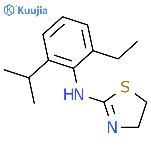N-[2-Ethyl-6-(propan-2-yl)phenyl]-4,5-dihydro-1,3-thiazol-2-amine structure