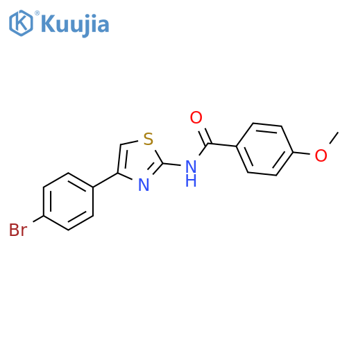 N-4-(4-bromophenyl)-1,3-thiazol-2-yl-4-methoxybenzamide structure