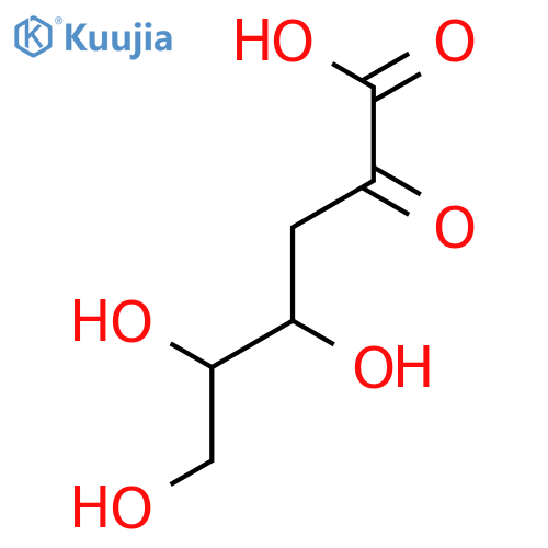 Hexanoic acid, 4,5,6-trihydroxy-2-oxo- structure