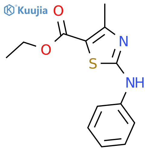 ethyl 4-methyl-2-(phenylamino)-1,3-thiazole-5-carboxylate structure