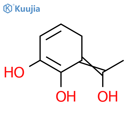 1,3-Cyclohexadiene-1,2-diol, 6-(1-hydroxyethylidene)- (9CI) structure