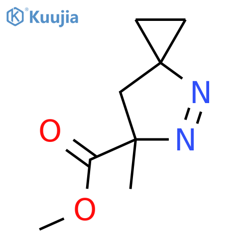 4,5-Diazaspiro[2.4]hept-4-ene-6-carboxylicacid, 6-methyl-, methyl ester structure