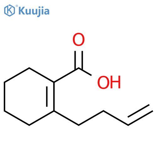 1-Cyclohexene-1-carboxylic acid, 2-(3-butenyl)- structure