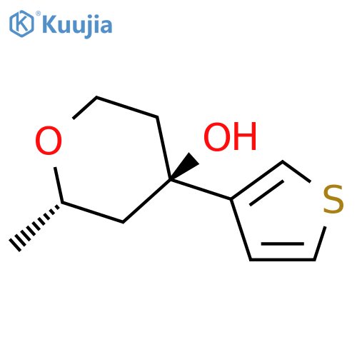 (2S,4R)-2-Methyl-4-(thiophen-3-yl)oxan-4-ol structure