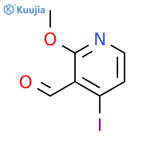 4-Iodo-2-methoxy-3-pyridinecarboxaldehyde structure
