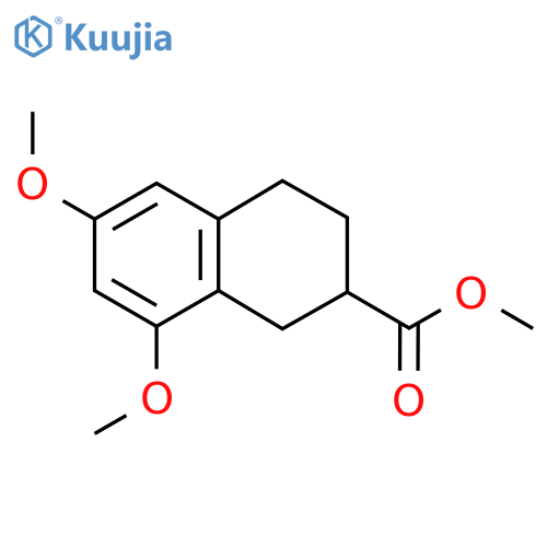 Methyl 6,8-dimethoxy-1,2,3,4-tetrahydronaphthalene-2-carboxylate structure