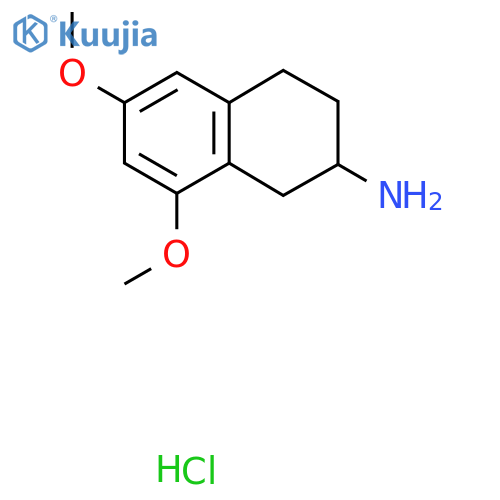 6,8-Dimethoxy-1,2,3,4-tetrahydronaphthalen-2-amine hydrochloride structure