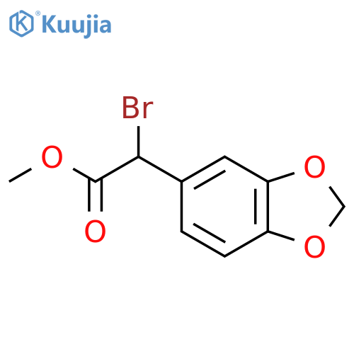 Methyl 2-(1,3-benzodioxol-5-yl)-2-bromoacetate structure