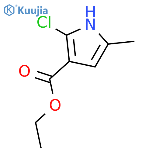 2-chloro-5-methyl-1H-Pyrrole-3-carboxylic acid ethyl ester structure