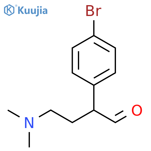 Benzeneacetaldehyde, 4-bromo-α-[2-(dimethylamino)ethyl]- structure