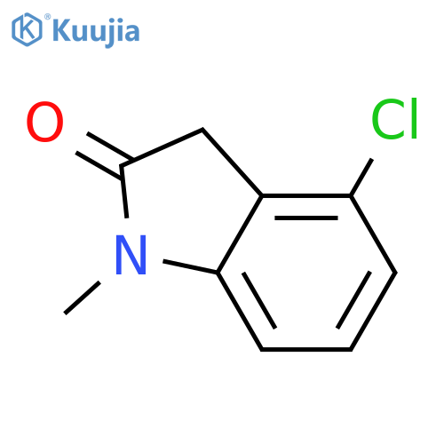 4-chloro-1,3-dihydro-1-methyl-2H-Indol-2-one structure