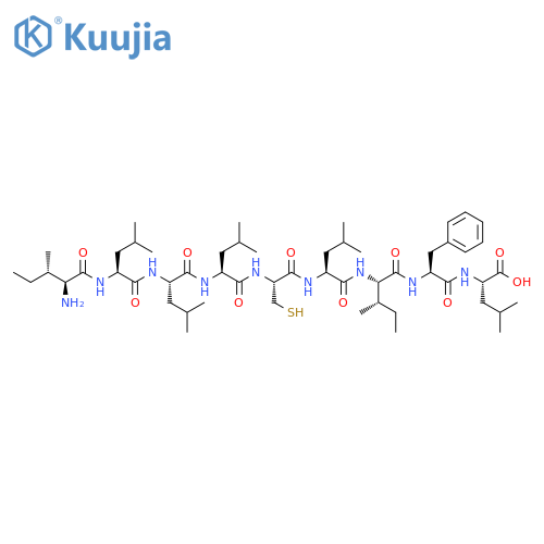 L-Leucine,L-isoleucyl-L-leucyl-L-leucyl-L-leucyl-L-cysteinyl-L-leucyl-L-isoleucyl-L-phenylalanyl- structure