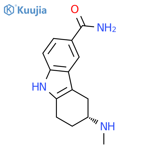 (3R)-3-(methylamino)-2,3,4,9-tetrahydro-1H-carbazole-6-carboxamide structure