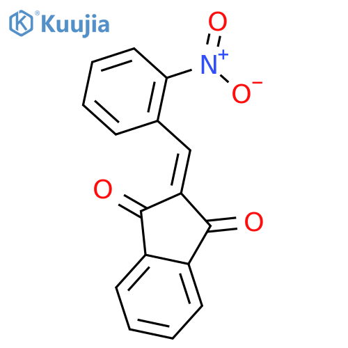 2-(2-Nitrophenyl)methylene-1H-indene-1,3(2H)-dione structure