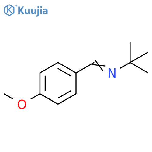 2-Propanamine, N-[(4-methoxyphenyl)methylene]-2-methyl- structure