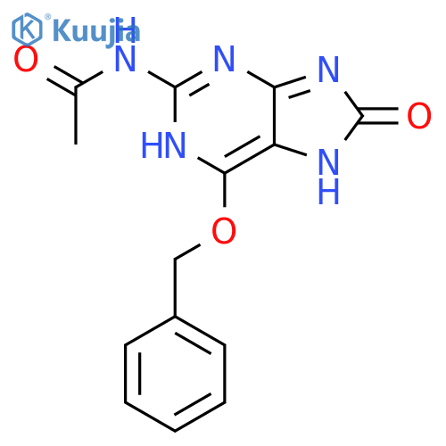 Acetamide, N-[7,8-dihydro-8-oxo-6-(phenylmethoxy)-1H-purin-2-yl]- structure