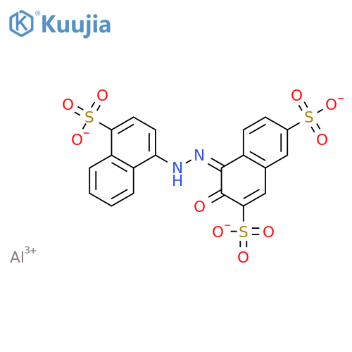 Aluminum,[3-hydroxy-4-[(4-sulfo-1-naphthalenyl)azo]-2,7-naphthalenedisulfonato(3-)]-(9CI) structure