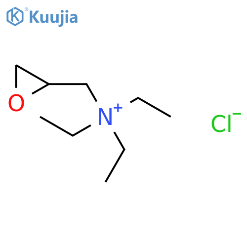 Oxiranemethanaminium, N,N,N-triethyl-, chloride structure