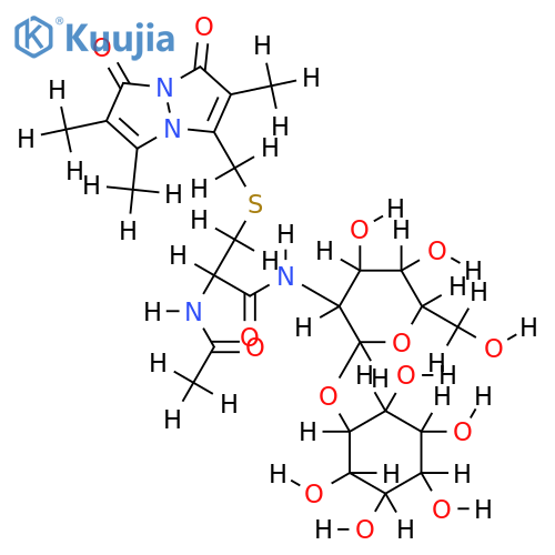 1-D-myo-inosityl-2-deoxy-2-(N-acetamido-L-cysteinamido)-alpha-D-glucopyranoside structure