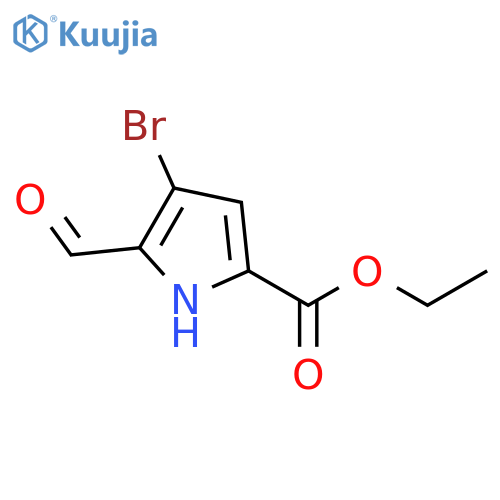 ethyl 4-bromo-5-formyl-1H-pyrrole-2-carboxylate structure