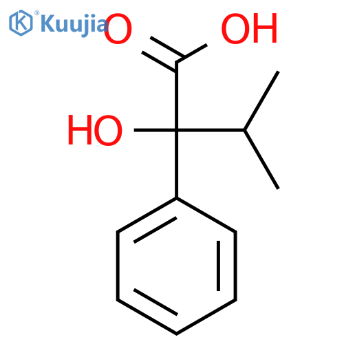2-Hydroxy-3-methyl-2-phenylbutanoic acid structure