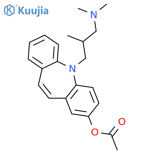 5H-Dibenz[b,f]azepin-2-ol,5-[3-(dimethylamino)-2-methylpropyl]-, 2-acetate structure