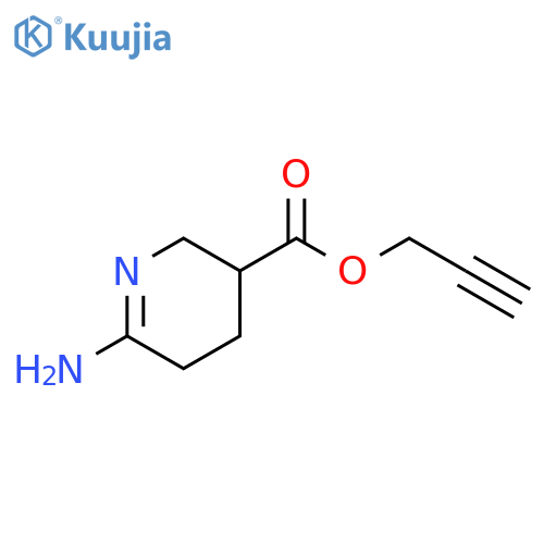 3-Pyridinecarboxylic acid, 6-amino-2,3,4,5-tetrahydro-, 2-propynyl ester structure