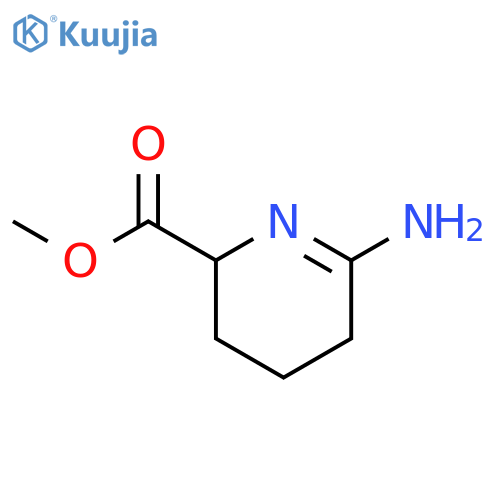 2-Pyridinecarboxylicacid, 6-amino-2,3,4,5-tetrahydro-, methyl ester structure