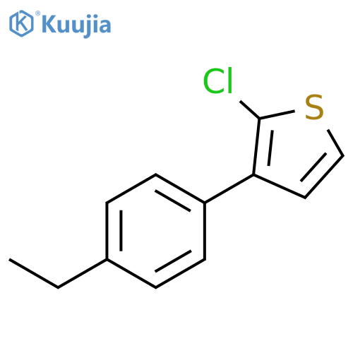 Thiophene, 2-chloro-3-(4-ethylphenyl)- structure