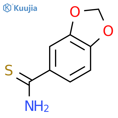 1,3-Benzodioxole-5-carbothioamide structure