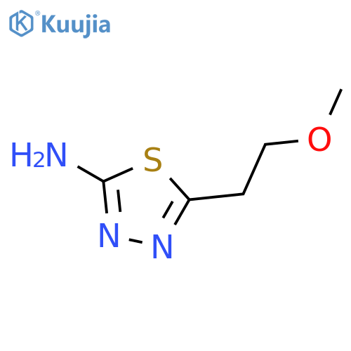 5-(2-methoxyethyl)-1,3,4-thiadiazol-2-amine structure