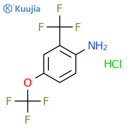4-(Trifluoromethoxy)-2-(trifluoromethyl)aniline hydrochloride structure