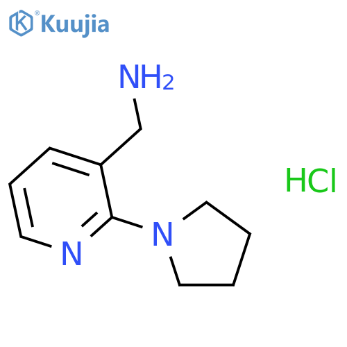(2-(Pyrrolidin-1-yl)pyridin-3-yl)methanamine hydrochloride structure