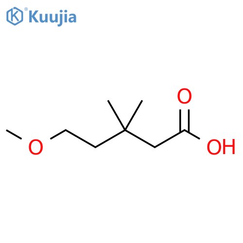 5-methoxy-3,3-dimethylpentanoic acid structure