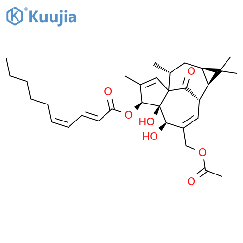 3-O-(2'E ,4'Z-decadienoyl)-20-O-acetylingenol structure