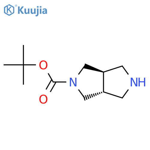tert-butyl (3aR,6aR)-2,3,3a,4,6,6a-hexahydro-1H-pyrrolo[3,4-c]pyrrole-5-carboxylate structure
