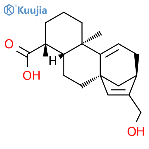 ent-17-Hydroxykaura-9(11),15-dien-19-oic acid structure