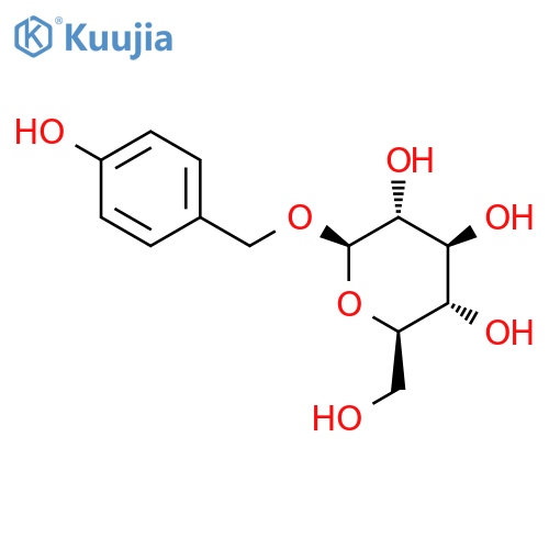 4-hydroxybenzyl beta-D-glucopyranoside structure