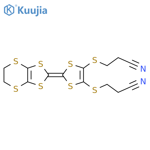 Propanenitrile,3,3'-[[2-(5,6-dihydro-1,3-dithiolo[4,5-b][1,4]dithiin-2-ylidene)-1,3-dithiole-4,5-diyl]bis(thio)]bis- structure