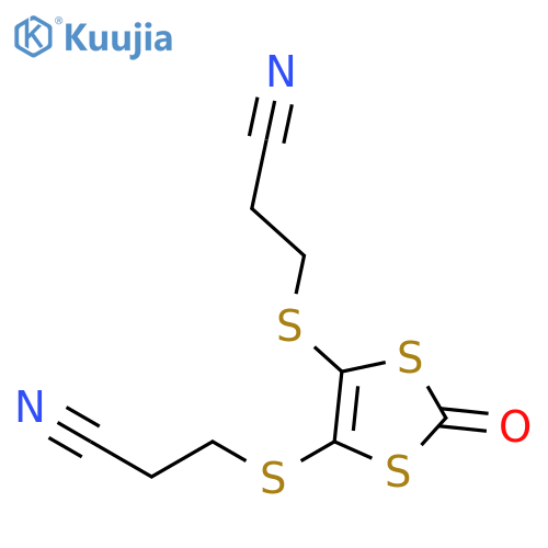 4,5-Bis(2-cyanoethylthio)-1,3-dithiol-2-one structure