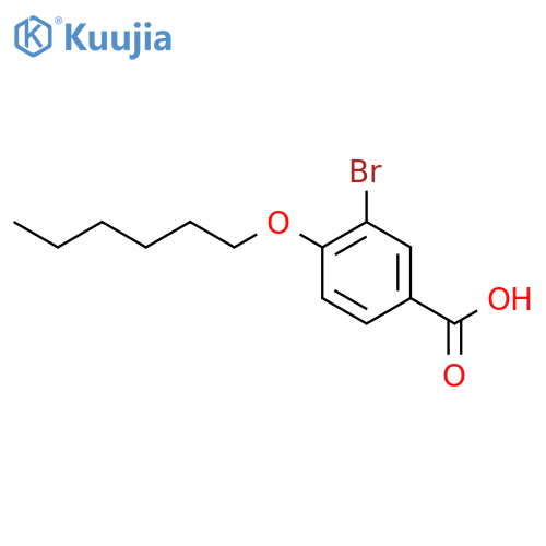3-Bromo-4-(hexyloxy)benzoic acid structure