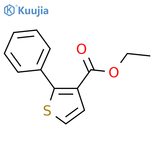 3-Thiophenecarboxylic acid, 2-phenyl-, ethyl ester structure