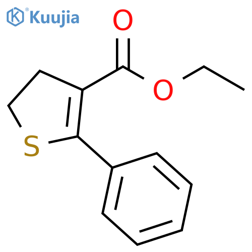 3-Thiophenecarboxylic acid, 4,5-dihydro-2-phenyl-, ethyl ester structure