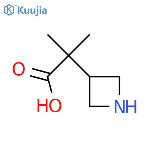 2-(azetidin-3-yl)-2-methylpropanoic acid structure