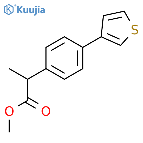 Methyl 2-(4-(3-thienyl)phenyl)propionate structure