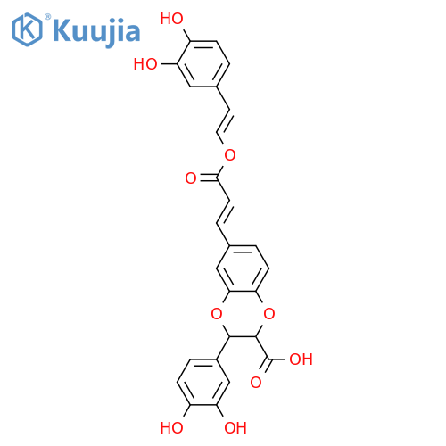 3,7'-Epoxy-4,8'-oxylign-7-ene-3',4',9,9'-tetrol; (7E,7'S,8'R)-form, 9,9'-Dicarboxylic acid, 9-(3,4-dihydroxyphenyl)ethenyl ester(E-) structure