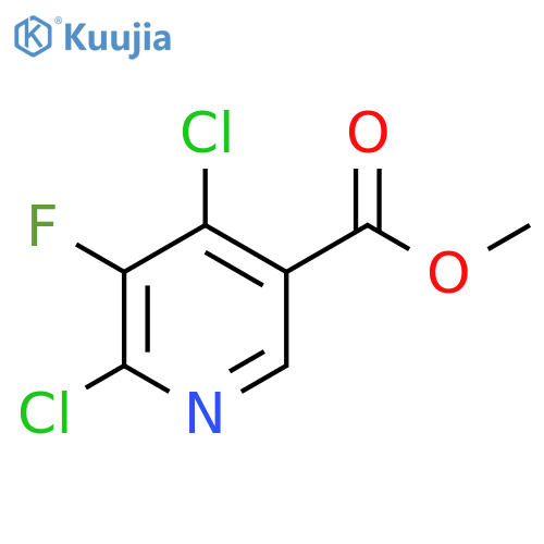 3-Pyridinecarboxylic acid, 4,6-dichloro-5-fluoro-, methyl ester structure