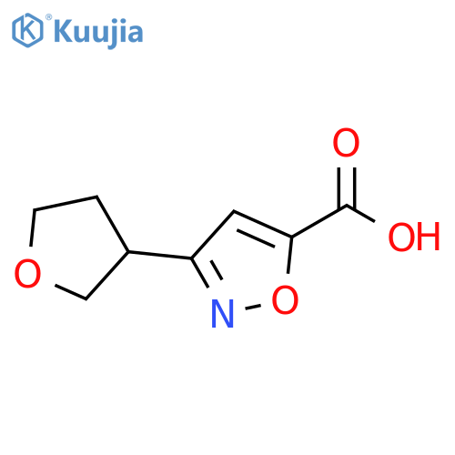 3-(oxolan-3-yl)-1,2-oxazole-5-carboxylic acid structure