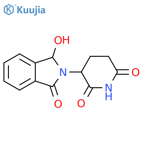 2,6-Piperidinedione, 3-(1,3-dihydrohydroxy-1-oxo-2H-isoindol-2-yl)- structure