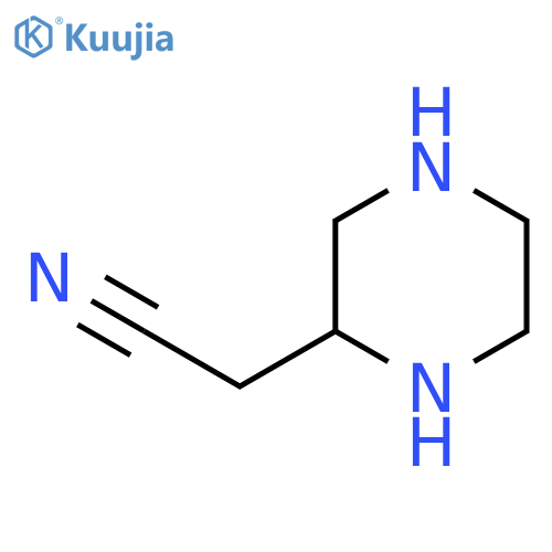 2-Piperazineacetonitrile structure